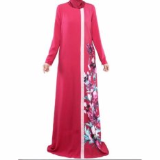 Uncle Sam Muslimah Jubah Dress Chiffon Long Sleeves Maxi Dress