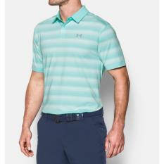 Under Armour UA CoolSwitch Bermuda Stripe - Hijau - Kaos Polo Original - Kaos Golf - Baju Golf