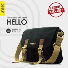 Uneed Hello Tas Selempang Pria / Messenger Bag UB209 for Tablet 10 inch - Hitam