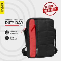 Uneed Duty Day Tas Selempang Pria Universal / Tas Sling Bag Pria for Tablet 10inch - Water Resistant UB201 - Merah