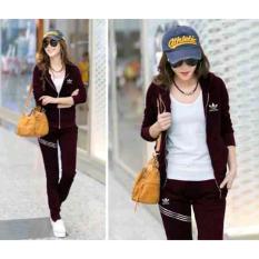 UC Setelan model A / Setelan Olahraga / Setelan Wanita ST AD / Jumpsuit Wanita 2L - Coklat D2C