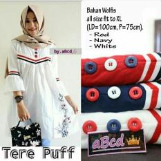 Unik Atasan Blouse Tunik Wanita Baju Muslim Blus Muslim Tere Puff Diskon