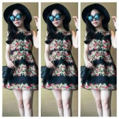 Unik Baju Dress Atasan Wanita Dress Terusan Gaun Flower Top Cewek B19 Limited