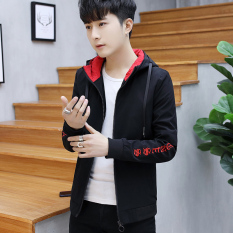 Uniqlo Korea Modis Gaya Musim Semi Model Musim Semi atau Musim Gugur Anak Laki-laki Kasual Jaket (HITAM)