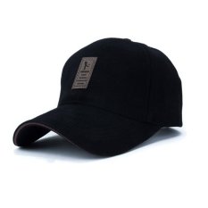 2017 Mode Topi Baseball Unisex Topi Olahraga Golf Solid Topi untuk Pria (hitam)