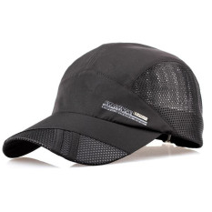 Adapula Diproduksi dengan Strip Baja Cepat Kering Yg Dpt Mengatur Olahraga Snapback CAP Hitam