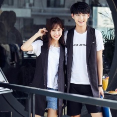 Unisex Merah Pinstripe Vest Rompi untuk Pasangan Wanita Laki-laki Panjang Slim Tanpa Lengan Rompi Jaket-Intl