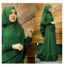Up2Date Set Gamis Syari Syfa Hijau