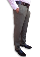 Urban Act - Celana Panjang Bahan Pria Casual Formal - Cokelat