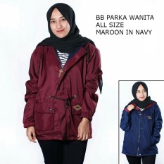 Valco Jaket Parka Bolak Balik 2 In 1 All Size Wanita- Maroon Dalam Navy