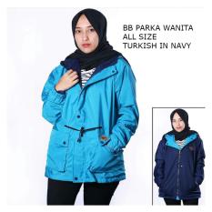 Valco Jaket Parka Bolak Balik 2 In 1 All Size Wanita- Turkish Dalam Navy