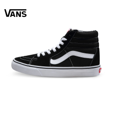 Vans Sk8-Hi/vn-0d5ib8c asli tinggi atas sepatu, sepatu pria (Hitam)