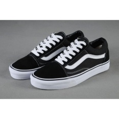 Vans. Unisex Old Skool Skate Sepatu (Hitam)-Intl