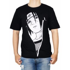 Vanwin - Kaos T-Shirt Distro Premium Anime Itachi Siluet - Hitam