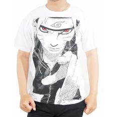 Vanwin - Kaos T-Shirt Distro Premium Anime Naruto Look - Putih