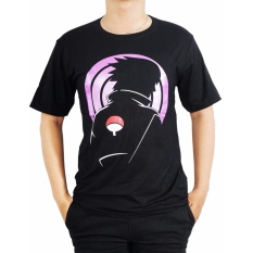 Vanwin - Kaos T-Shirt Distro Premium Anime Naruto Uciha Clan Back - Hitam