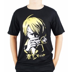 Vanwin - Kaos T-Shirt Distro Premium Anime Sanji Look - Hitam