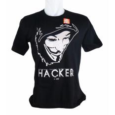 Vanwin - Kaos T-Shirt Distro Premium Hacker Anonymous - Hitam