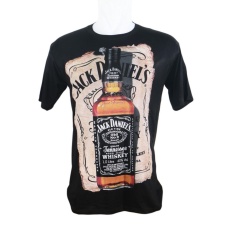 Vanwin - Kaos T-Shirt Distro Premium Jack Daniel - Hitam