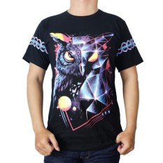 Vanwin - Vanwin - Kaos T-Shirt Distro / kaos Pria / Tshirt Pria / Distro Pria / Baju Pria Premium Owl Colour - Hitam