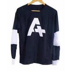 Vanwin - Sweater Letter A - Biru Navy