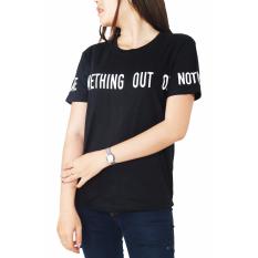 Vanwin - Tumblr Tee / Kaos Cewek / T-Shirt Wanita Something Out - Hitam
