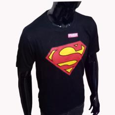 VERICHI - Kaos T-shirt Distro Atasan Pria Sablon ANIME Tokoh Kartun SUPER HERO Bahan Spandex Rayon Gambar Logo Superman