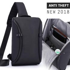 GRATIS ONGKIR JAWA BALI - VERNYX - Mens Anti Theft Bag Tas Selempang Pria Anti Maling Blackbox TSJ397