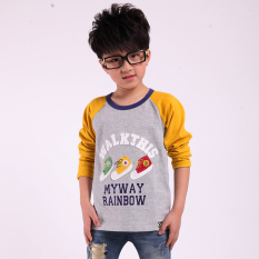 Versi Korea dari Anak-Anak Baru Musim Semi atau Musim Gugur Kaus (3101 Sepatu Model Abu-abu)