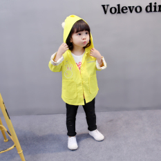 Bayi Korea Gaya Busana Gadis Baru Bayi dan Anak-Anak Jaket Jaket (Kuning) (Kuning)
