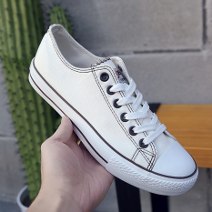 Sekarang Dia Datar Sepatu Kasual Korea Gaya Busana Musim Gugur Baru (Mati-Putih Coklat)