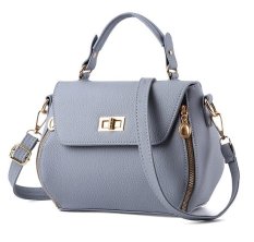 Vicria Tas Branded Wanita - High Quality PU Leather Korean Elegant Bag Style - Biru Muda