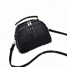 Vicria Tas Branded Wanita - Korean High Quality Bag Mini triangle Style - Black
