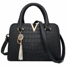 Vicria Tas Branded Wanita - Korean High Quality With Exclusive Unique Tuft - BLACK