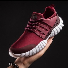 Victory Men's Sports Sneakers Fashion Sepatu Kebugaran Menjalankan Sepatu Walking Travel Sepatu Tenis Skateboard Hiking Bersepeda Basket (Merah) -Intl