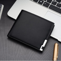 Kemenangan Baru Pria Jual Fashion Bagian Pendek Lron Sisi Youth Cross Bagian Dompet (Hitam)-Intl