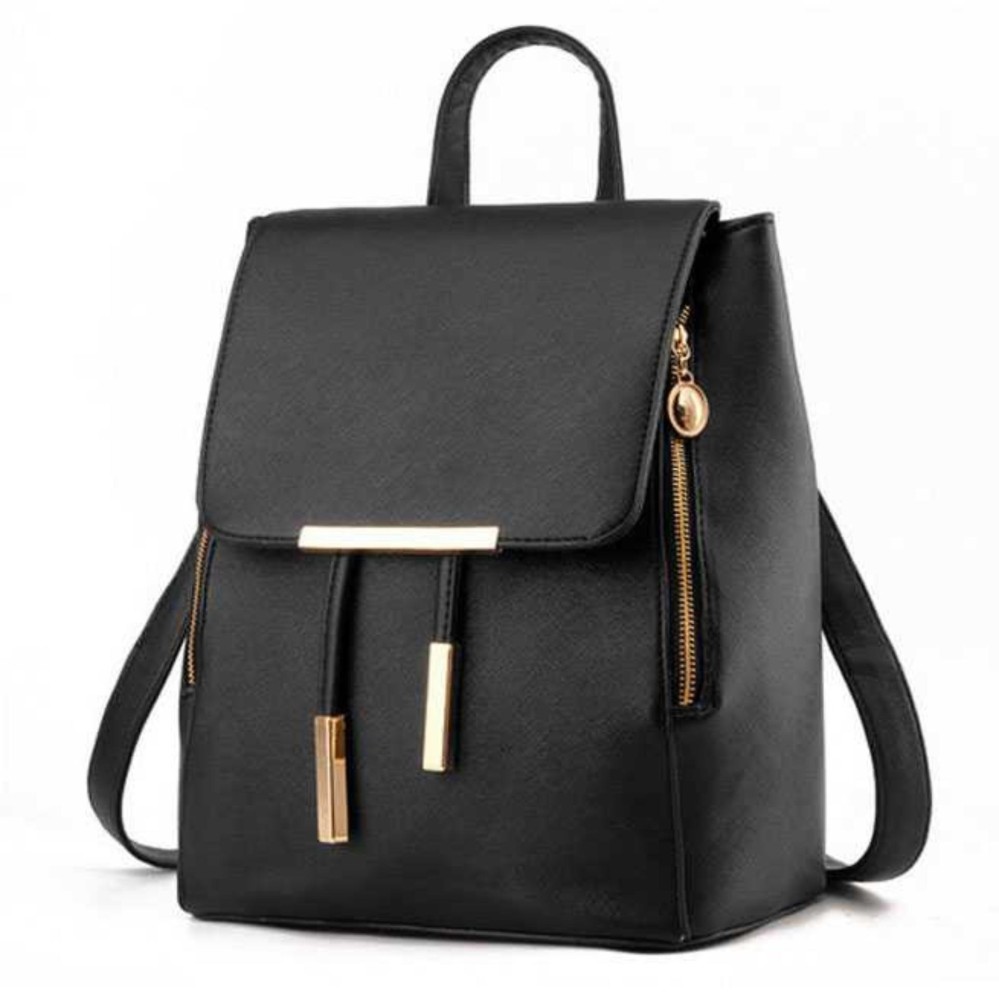 Vienna Linz Tas Ransel Bahan Kulit Wanita Japan Style Norieta s7737 - Black