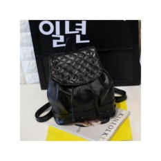 Vienna Linz Tas Ransel Mini Gaya Korea Wanita Fenny Fashion Accessories s5458 - Black