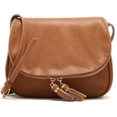Vienna Linz Tas Selempang Wanita Bolsas Femininas PU Leather Bag Sling Korean Style Feminim Design Bahan Kulit Woman Fashion Fashionable Tas Bahu Slempang Kerja Kuliah Jalan Pesta Party Tempat Makeup Kosmetik Smartphone Gagdet Dompet s9274 - Brown