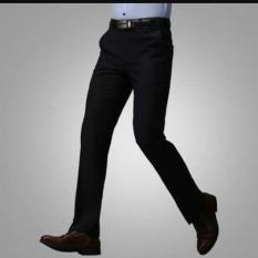 Viral Guido - PROMO - Celana Panjang Pria Kerja Kantor - Formal - Slim Fit - Celana Slimfit - Bahan Kain Drill / Twill - Hitam