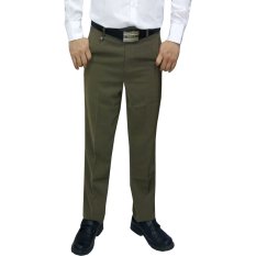VM Celana Formal Reguler Fit Coklat Muda Celana Kerja Katun - Long Pants