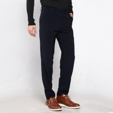 VM Celana Formal Reguler Fit Navy Blue Celana Kerja Katun - Long Pants