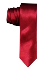 VM Dasi Polos Slim - Merah Maroon