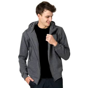 dark grey zipper hoodie