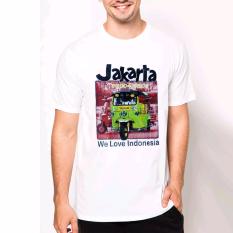 VM Kaos Oblong O Neck Putih Khas Jakarta - simple Tshirt