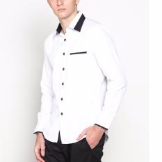 VM Kemeja Formal putih Panjang Slimfit - Long Shirt NF-185