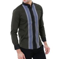 VM Kemeja Krah koko Muslim Slimfit Tangan Panjang - Baju Koko Muslim Krah Shanghai