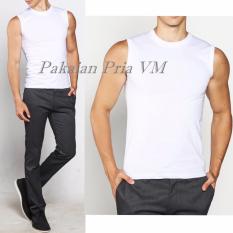 VM Singlet polos Putih - Tank Top Putih