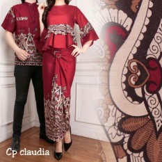 Vrichel Collection Couple Batik Caudhi (Maroon)