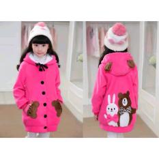 Vrichel Collection - Jaket anak perempuan Bear & bunny (fanta)